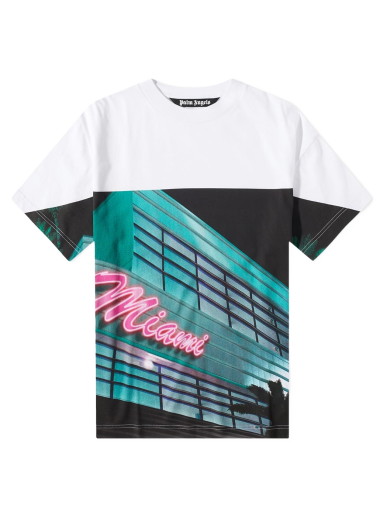 Póló Palm Angels Getty Miami Popover Tee Többszínű | PMAA001S23JER0020184