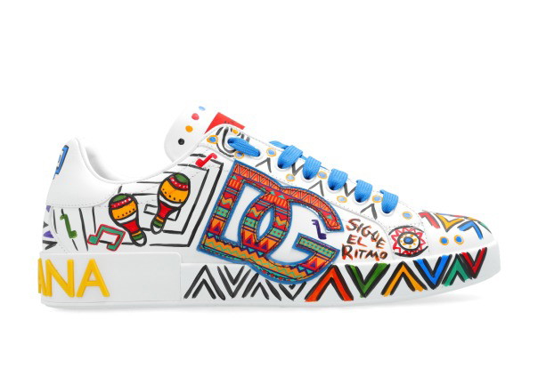 Sneakerek és cipők Dolce & Gabbana Portofino White Multicolor Többszínű | CS1772 AS435 87588