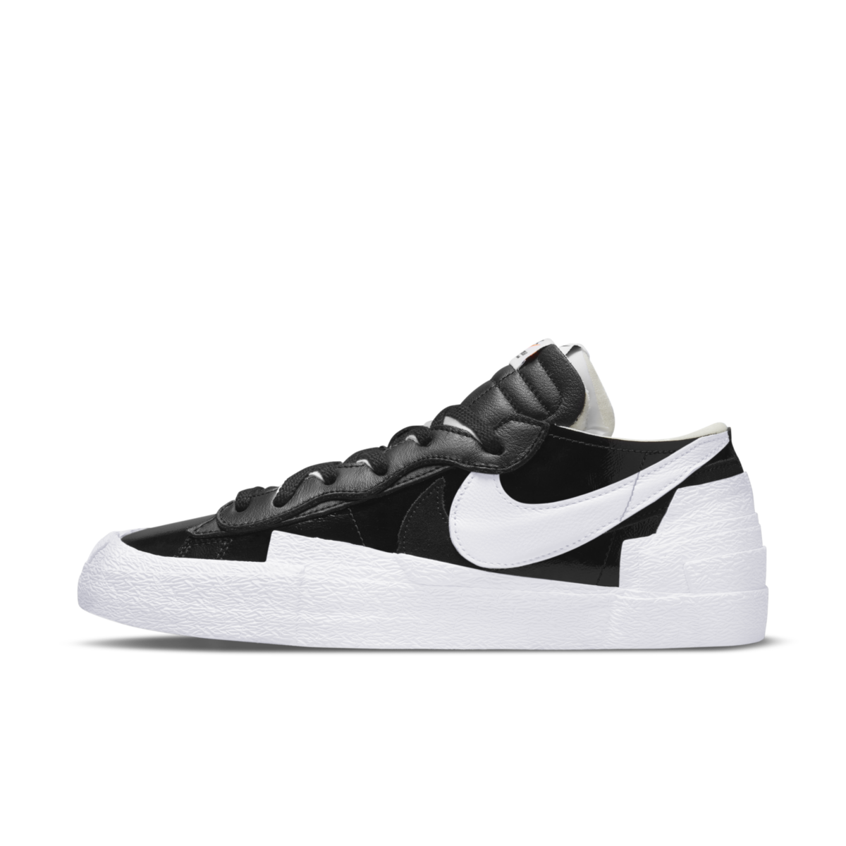 Sneakerek és cipők Nike sacai x Blazer Low "Black Patent" Fekete | DM6443-001, 0