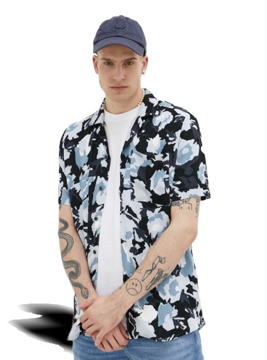 Ing BOSS Floral-Print Relaxed-fit Shirt Többszínű | 50490687