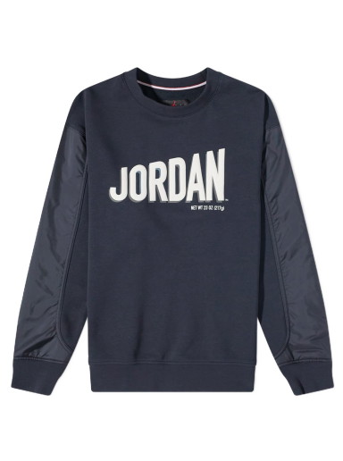 Sweatshirt Jordan Flight Fleece Crew Sweatshirt Sötétkék | DV7588-010