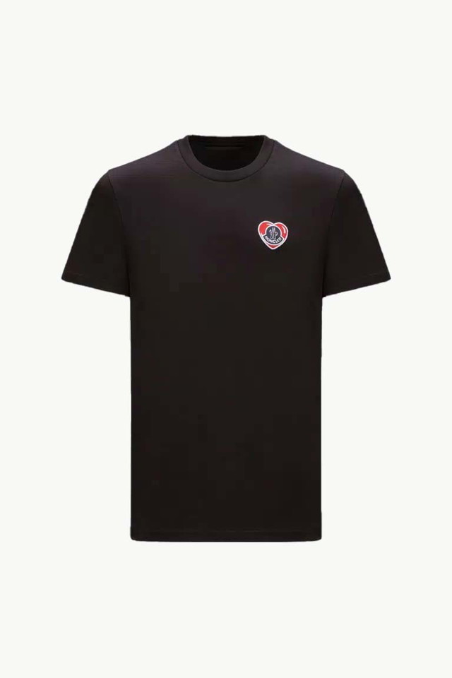 Póló Moncler Logo T-Shirt Fekete | I20918C000418390T999