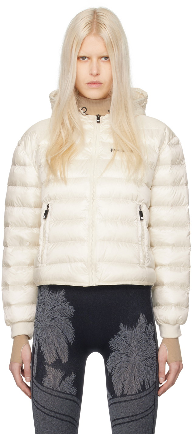 Dzsekik Palm Angels Classic Down Jacket Fehér | PWED026S24FAB0010310