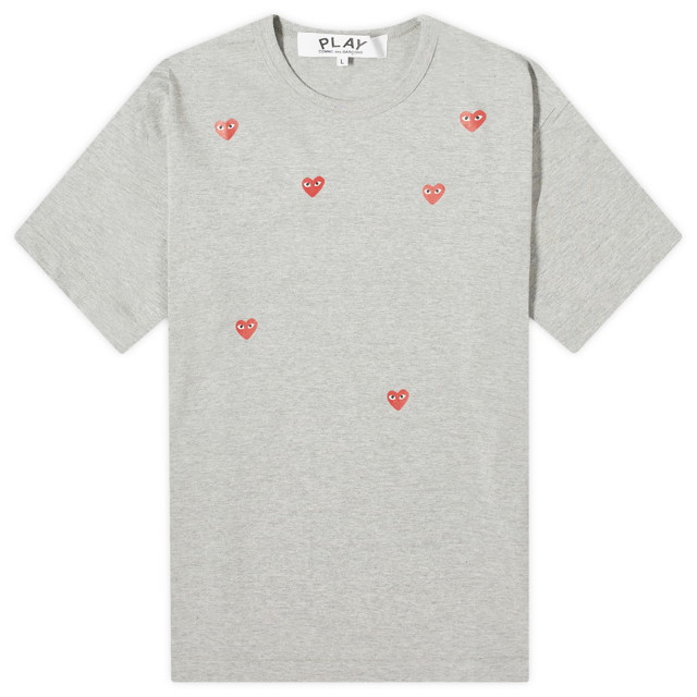 Póló Comme des Garçons Play Many Heart Szürke | P1T338-2