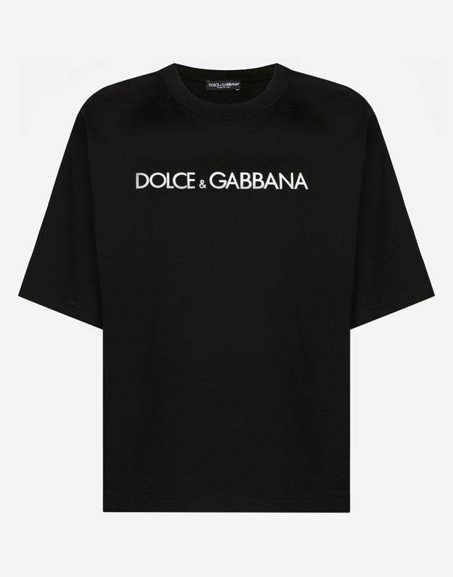 Póló Dolce & Gabbana Jersey Tee Fekete | F8O48TG7H4PN0000