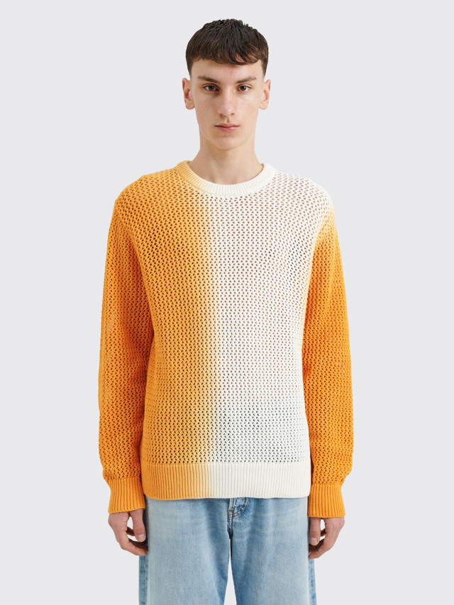 Pulóver Stüssy Pigment Dyed Loose Guage Sweater 
Narancssárga | 117196 0602