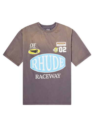 Póló Rhude Raceway T-Shirt Szürke | RHPF23TT07012675