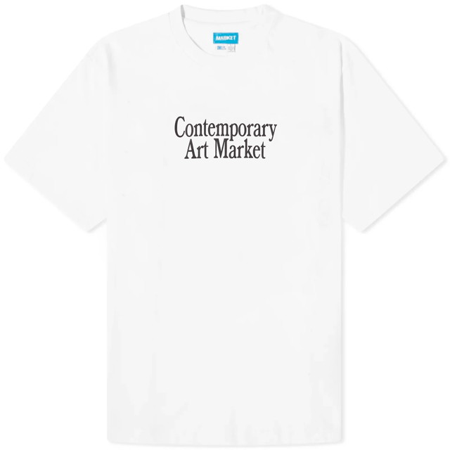 Póló MARKET Smiley Contemporary Art T-Shirt Fehér | 399001849-WHT