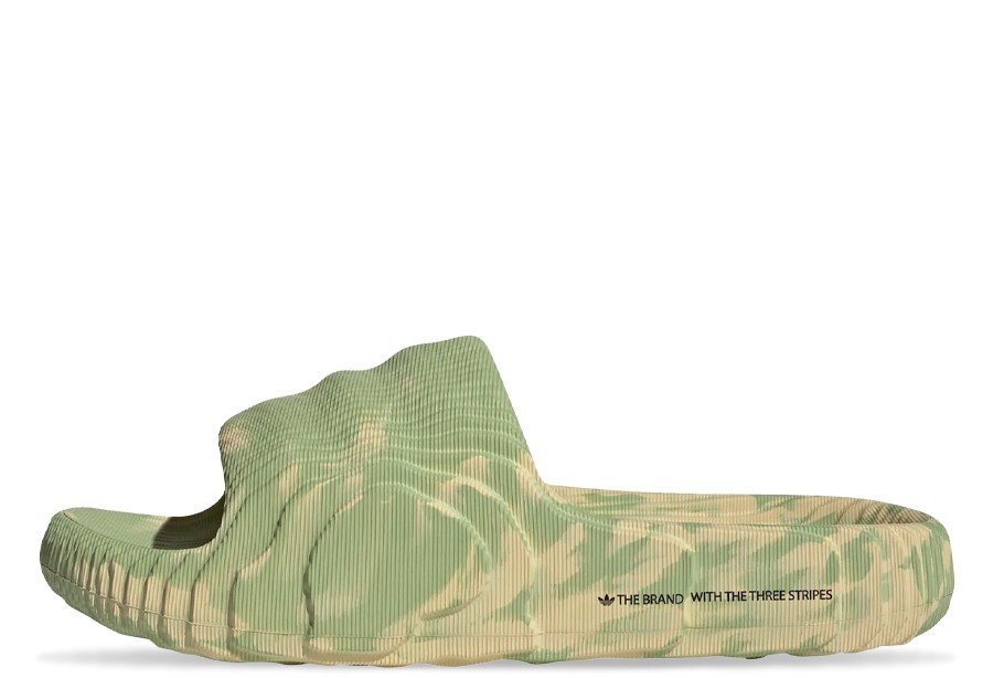 Sneakerek és cipők adidas Originals Adilette 22 "Magic Lime & St Desert Sand" Bézs | GY1597, 1