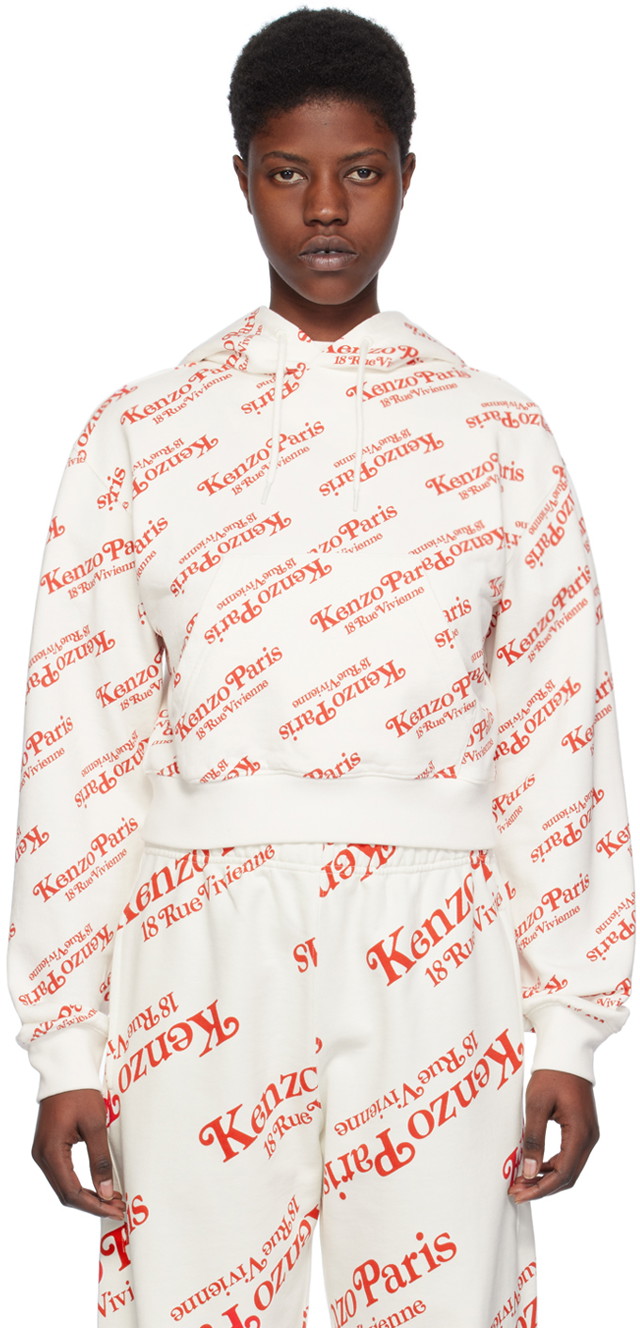 Sweatshirt KENZO Off-White Paris Verdy Edition Hoodie Fehér | FE52SW1234MI