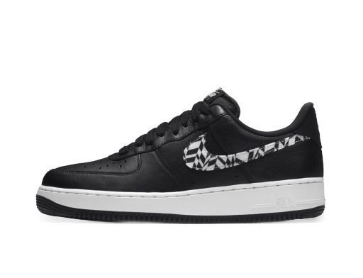 Sneakerek és cipők Nike Air Force 1 Low Black Pattern Swoosh Fekete | AQ4131-001