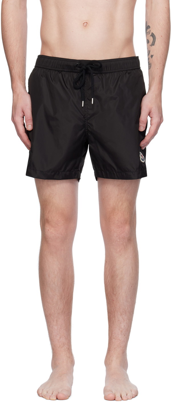 Fürdőruha Moncler Patch Swim Shorts Fekete | J10912C0000453326