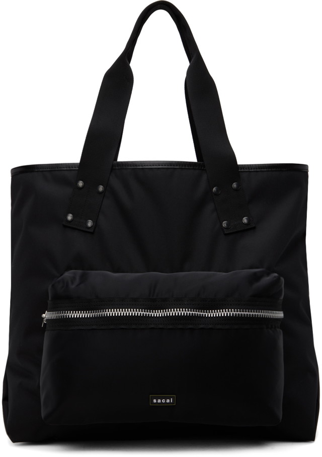 Vászontáskák sacai Zip Compartment Tote Fekete | 24-0697S