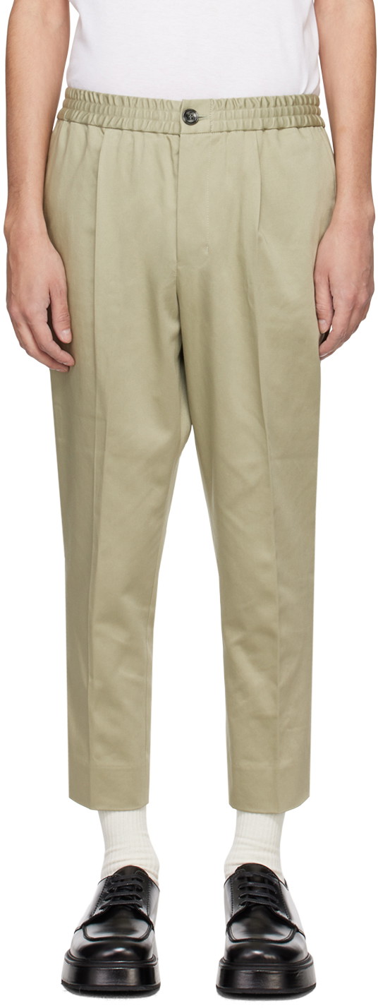 Nadrág AMI Four-Pocket Trousers Zöld | HTR206.CO0009