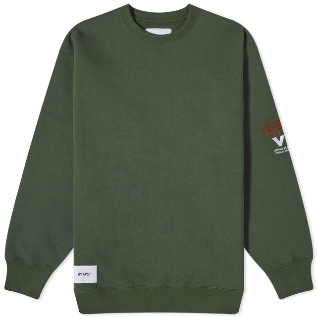 Sweatshirt WTAPS 18 VUA Crew Sweat Zöld | 232ATDT-CSM18-GR