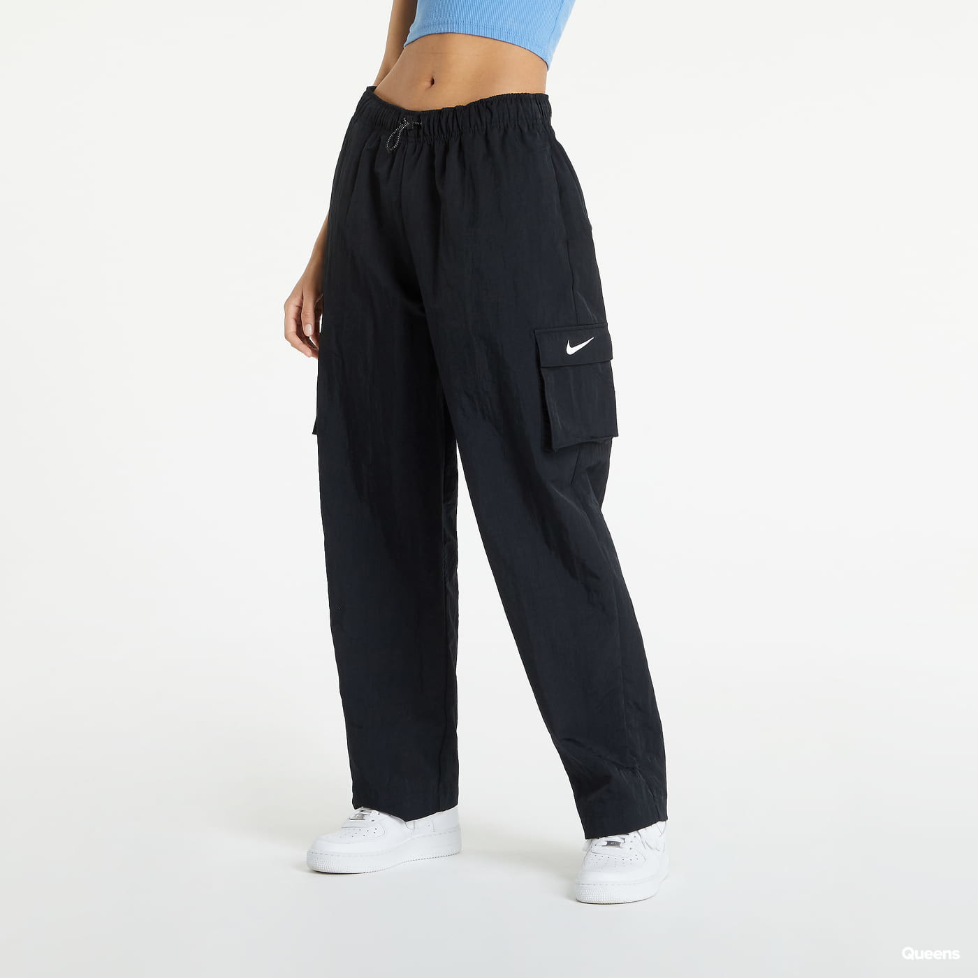 Sweatpants Nike Sportswear Essential Woven Oversized Pants Fekete | DO7209-010, 0