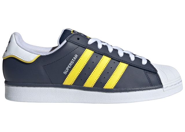 Sneakerek és cipők adidas Originals Superstar Night Indigo Yellow Cloud White Fekete | IF1581