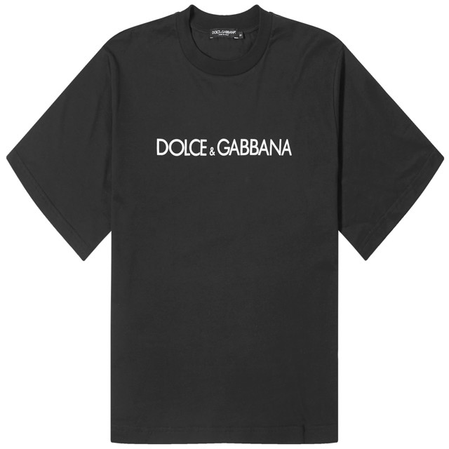 Póló Dolce & Gabbana Logo T-Shirt Fekete | F8U10T-N0000
