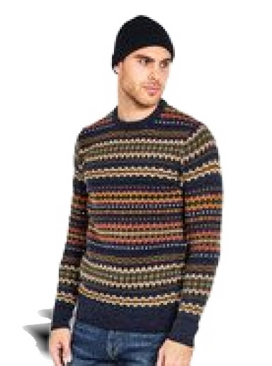 Pulóver Barbour Case Fairisle Crewneck Sweater Többszínű | MKN1027NY72