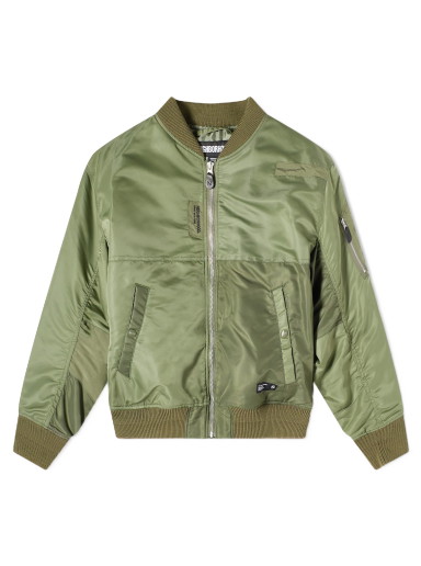 Dzsekik Neighborhood MA-1 Flight Jacket Zöld | 232SPNH-JKM03-OD