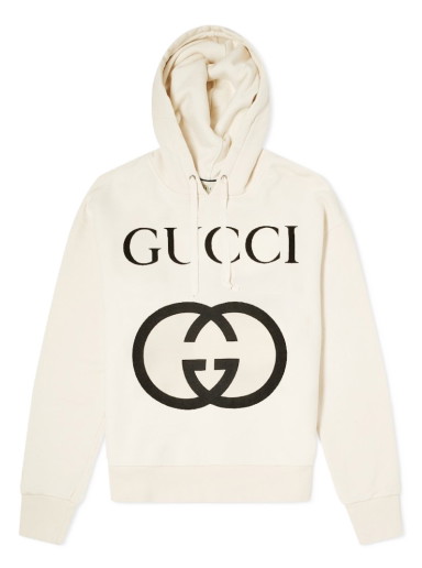 Sweatshirt Gucci Interlock GG Popover Hoody Bézs | 475374-X3Q25-9524