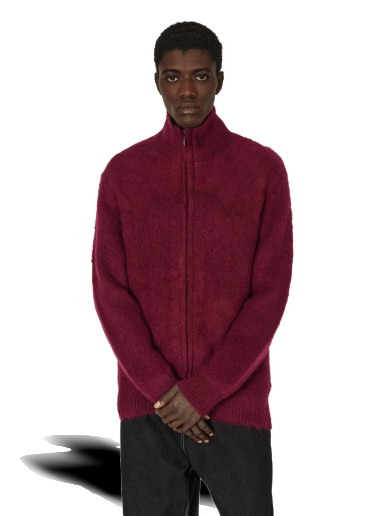 Pulóver Needles Zipped Mohair Cardigan Burgundia | NS283 A