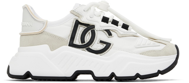 Sneakerek és cipők Dolce & Gabbana White Daymaster Sneakers Fehér | CK1908 AQ040