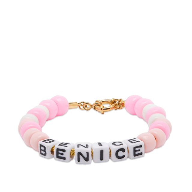 Karkötők Sporty & Rich Be Nice Bead Bracelet Rózsaszín | ACSS2315PK