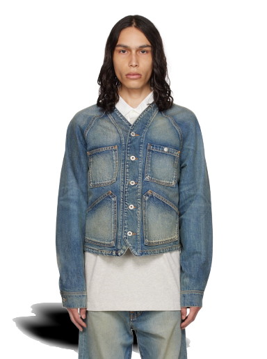 Dzsekik KENZO Paris Workwear Denim Jacket Kék | FD65DV1066B7