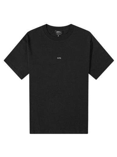 Póló A.P.C. Kyle Logo Tee Fekete | COEIO-H26929-LZZ