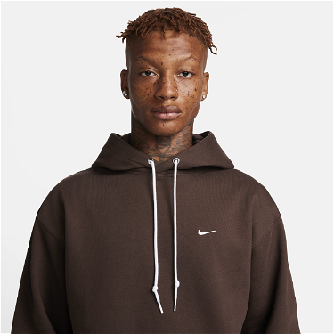 Sweatshirt Nike Solo Swoosh Fleece Pullover Hoodie Barna | DX1355-237, 1