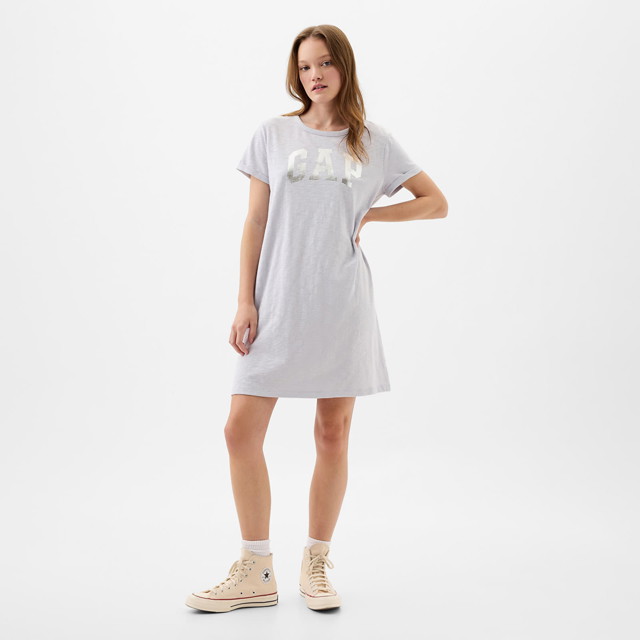 Ruha GAP Dresses Logo Dress Grey Matter Szürke | 885593-02