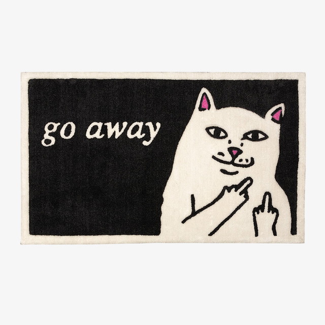 Lakberendezés RIPNDIP Go Away Rug Fekete | RND0641