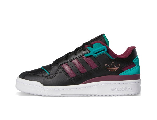 Sneakerek és cipők adidas Originals Forum Exhibit Low Black Crimson Green Fekete | H01912