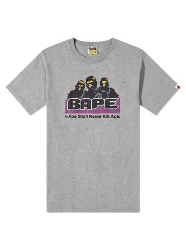 Póló BAPE Archive Apes Tee Szürke | 001TEI201020F-GRY