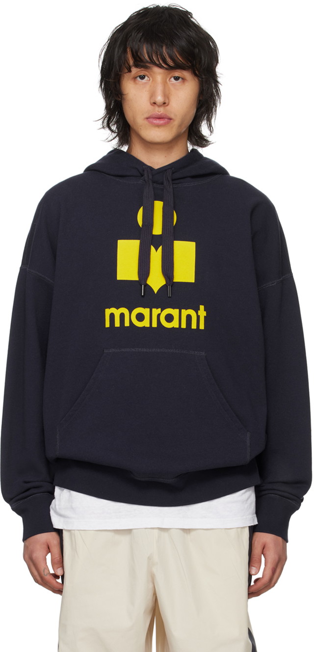 Sweatshirt ISABEL MARANT Miley Hoodie Sötétkék | 24PSW0027HA-B1M18H