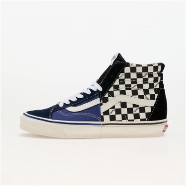 Sneakerek és cipők Vans Clash The Wall LX Suede/Canvas Black Checkerboard Sötétkék | VN000CNKBKC1, 0