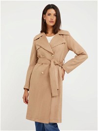 Faux Suede Trench