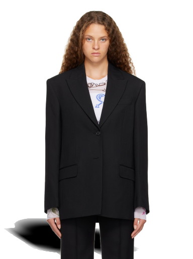 Kabátok Acne Studios Peaked Lapel Blazer Fekete | AH0252-