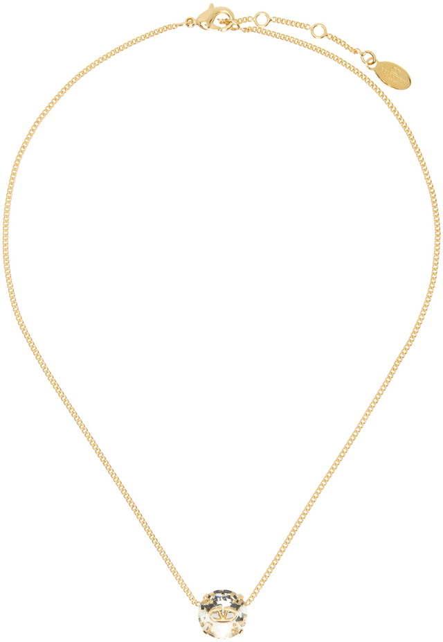 Nyakláncok és láncok Valentino Garavani Gold The Bold Edition VLogo Necklace Fémes | 4W0J0W26YCW