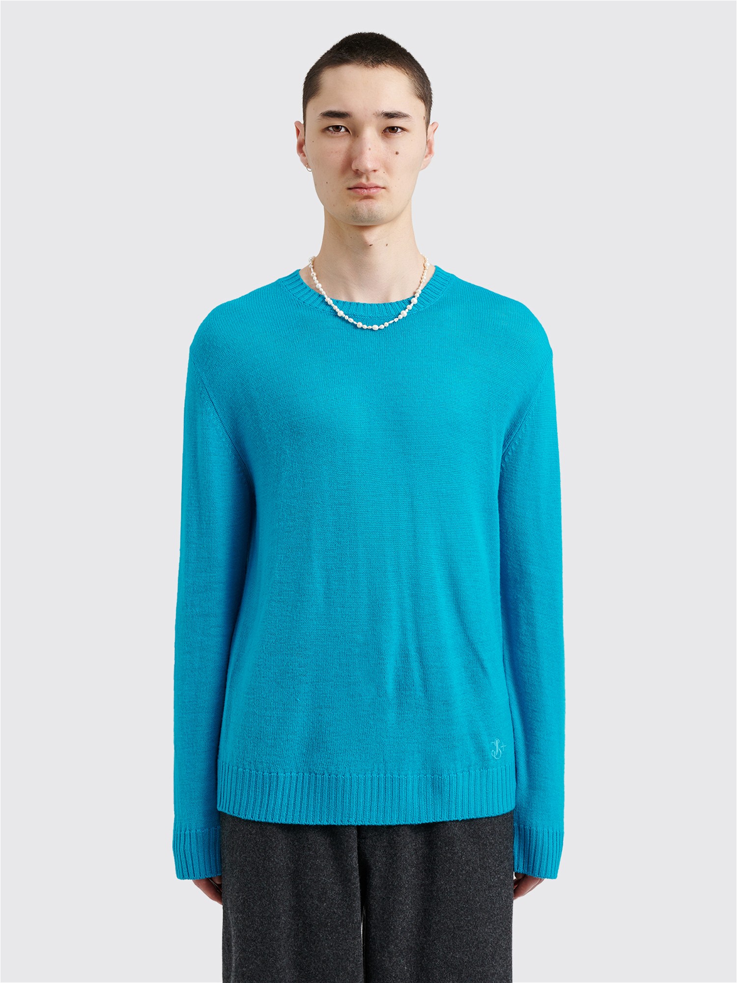 Pulóver Jil Sander Extra Fine Virgin Wool Sweater Kék | J47GP0026 J14524 432, 0