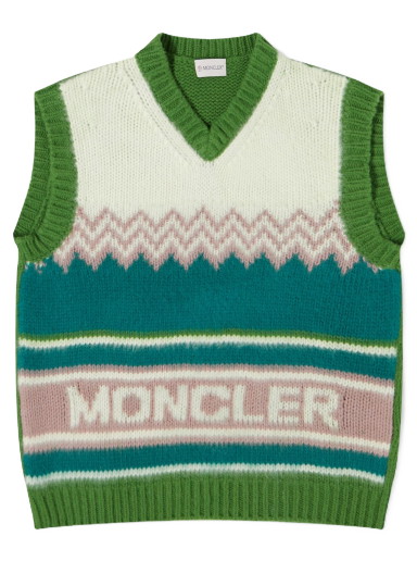 Mellények Moncler Knitted Vest Top Zöld | 9I000-M1241-03-F85