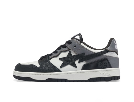 Sneakerek és cipők BAPE A Bathing Ape Sk8 Sta #5 Black White Szürke | 1J80-291-059-BLK/001FWJ801059I-BLK