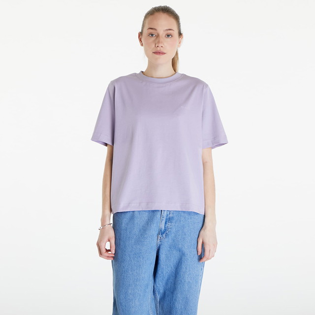 Póló Queens Essential T-Shirt With Tonal Print Purple Orgona | QNS_004