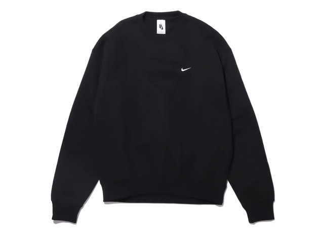 Sweatshirt Nike Lab Fleece Crew Black Fekete | DA0318-010