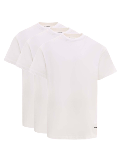 Póló Jil Sander Biologic Cotton Logo Label T-Shirt Set Fehér | J47GC0001J45048#100