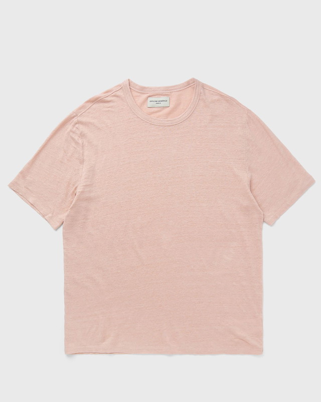 SS TEE PIECE DYED FRENCH LINEN