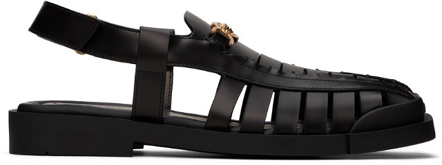 Sneakerek és cipők Versace Black Medusa '95 Sandals Fekete | 1014821_1A09912