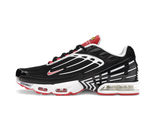 Sneakerek és cipők Nike Air Max Plus 3 Black White Track Red Fekete | CJ0601-001