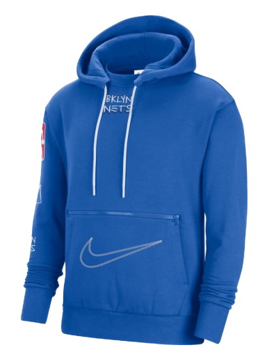 Sweatshirt Nike NBA Brooklyn Nets Courtside City Edition Fleece Pullover Hoodie Kék | DN9950-463